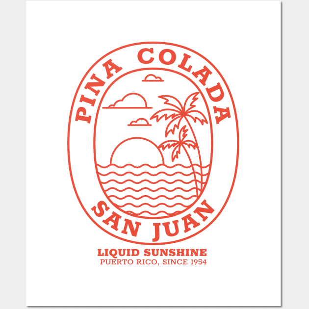Pina Colada - 1954 - Liquid sunshine Wall Art by All About Nerds